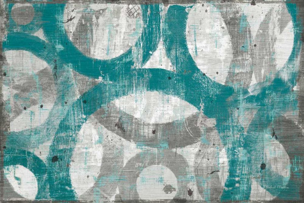 Industrial I Teal art print by Michael Mullan for $57.95 CAD