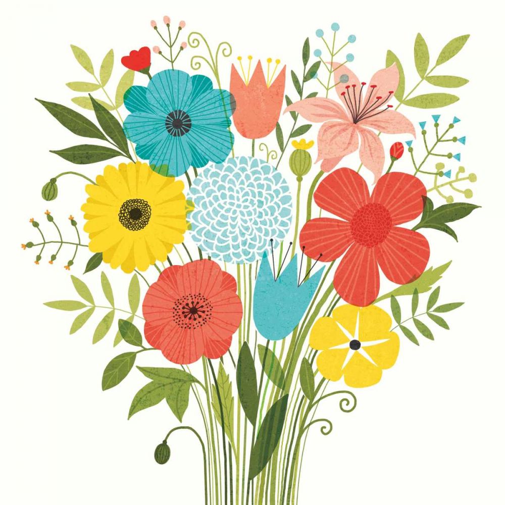 Seaside Bouquet I art print by Michael Mullan for $57.95 CAD