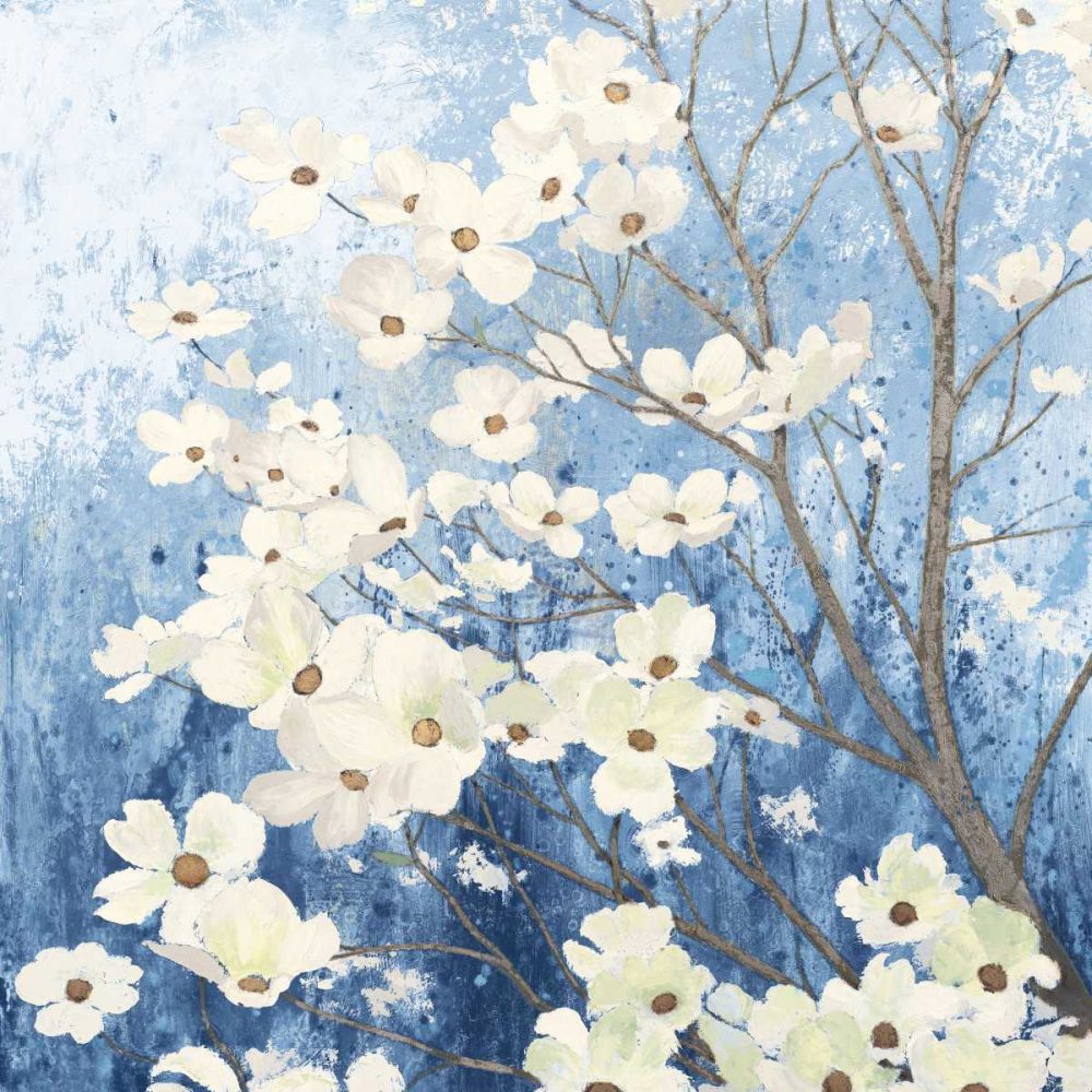 Dogwood Blossoms I Indigo art print by James Wiens for $57.95 CAD
