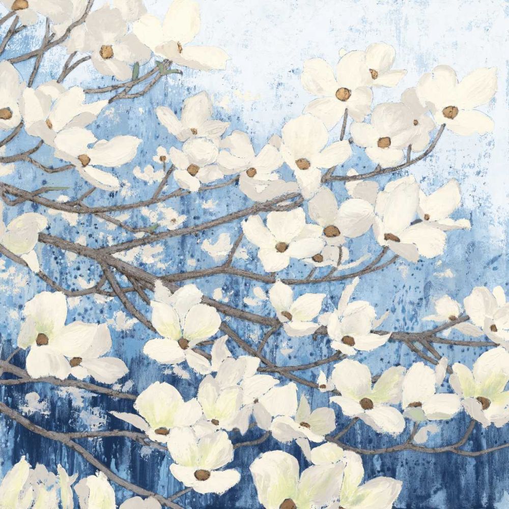 Dogwood Blossoms II Indigo art print by James Wiens for $57.95 CAD