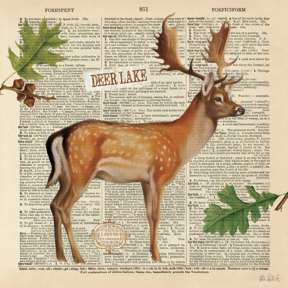 Lodge Collage III art print by Katie Pertiet for $57.95 CAD