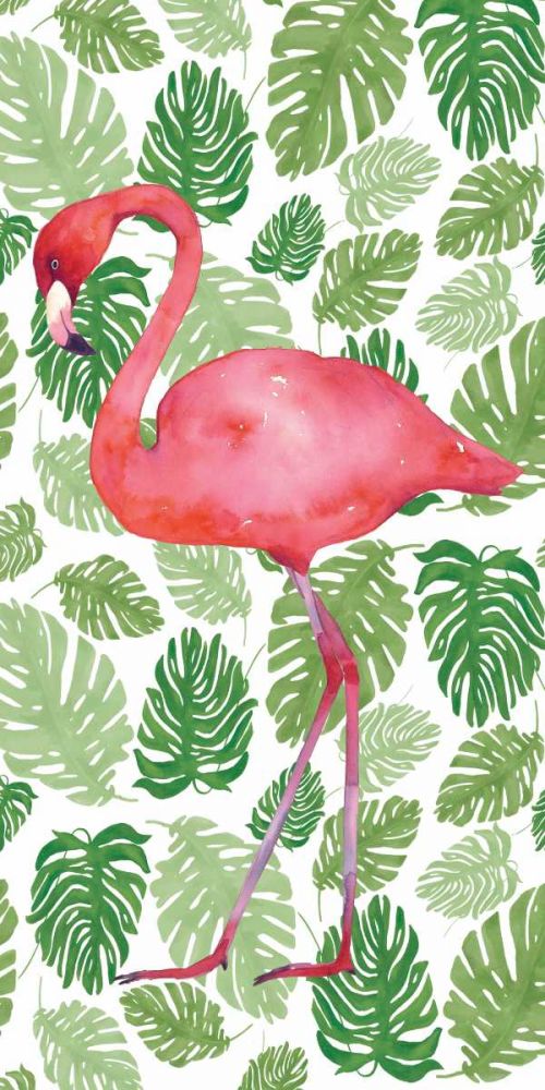 Tropical Flamingo II art print by Wild Apple Portfolio for $57.95 CAD