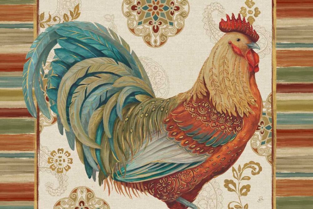 Rooster Rainbow IIIA art print by Daphne Brissonnet for $57.95 CAD