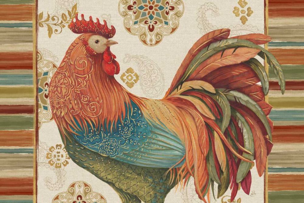 Rooster Rainbow IA art print by Daphne Brissonnet for $57.95 CAD