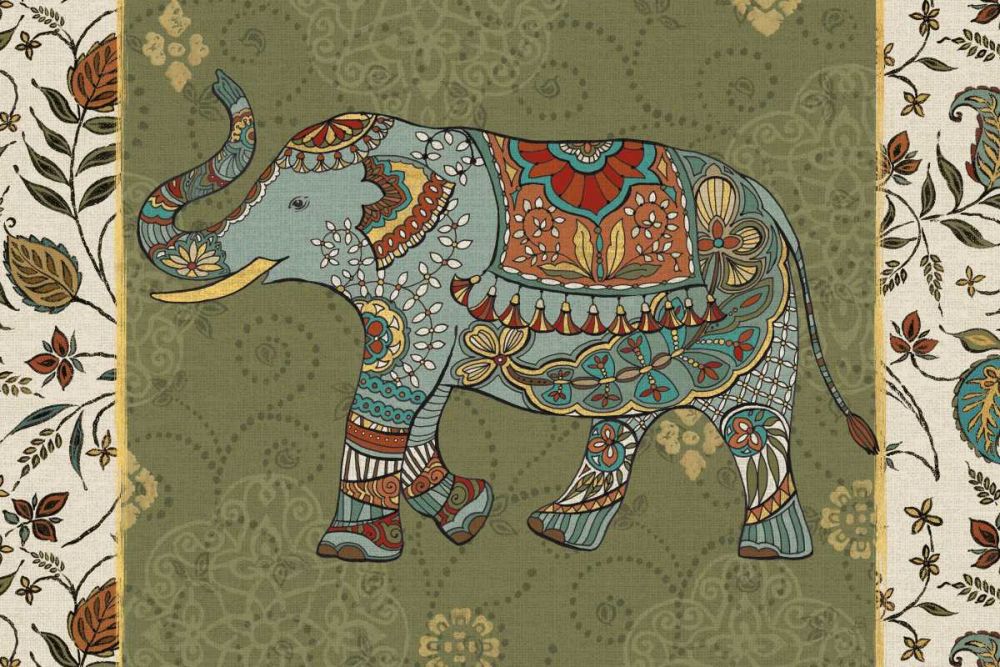 Elephant Caravan IIF art print by Daphne Brissonnet for $57.95 CAD