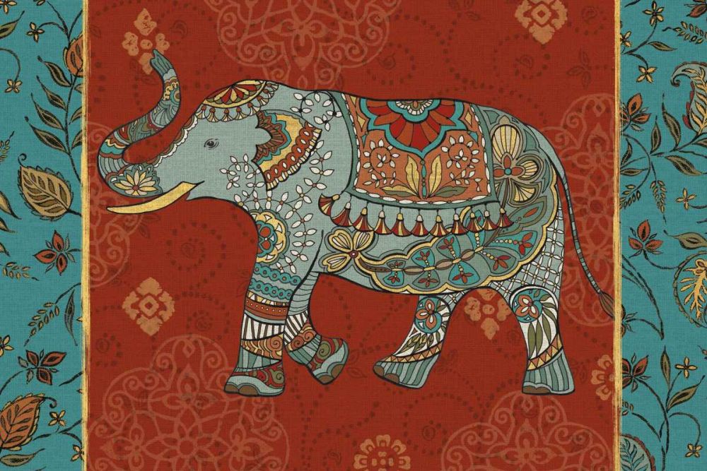 Elephant Caravan IIM art print by Daphne Brissonnet for $57.95 CAD