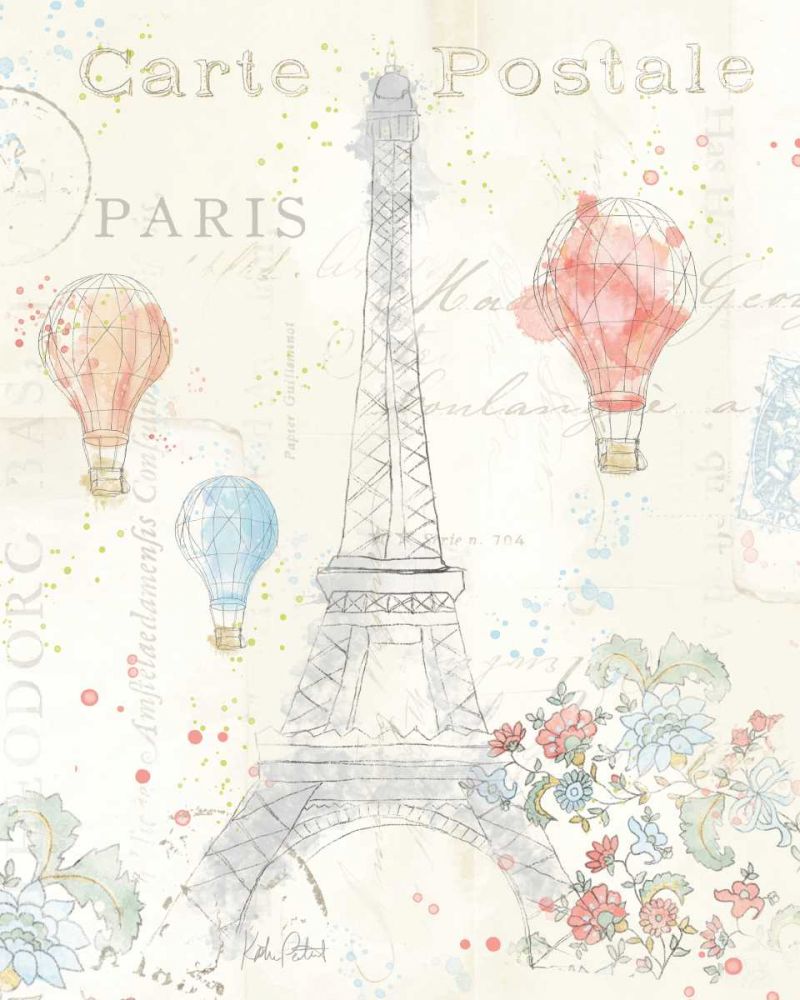 Lighthearted in Paris II art print by Katie Pertiet for $57.95 CAD