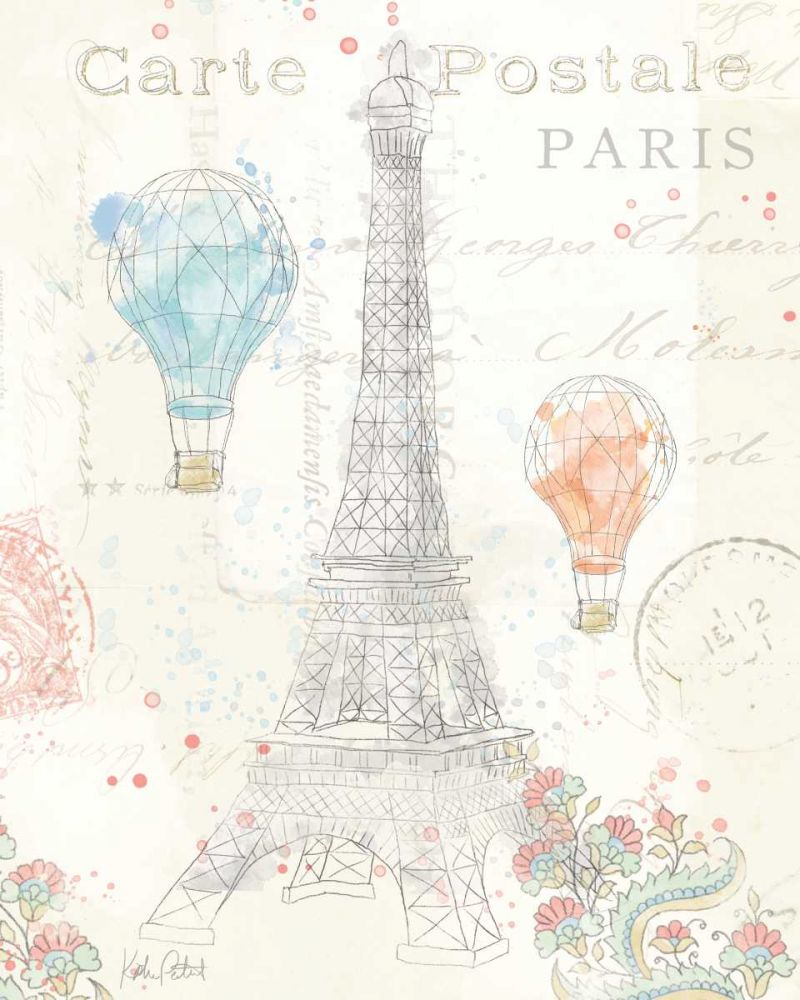 Lighthearted in Paris III art print by Katie Pertiet for $57.95 CAD