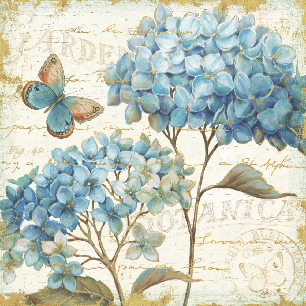 Blue Garden IV art print by Daphne Brissonnet for $57.95 CAD