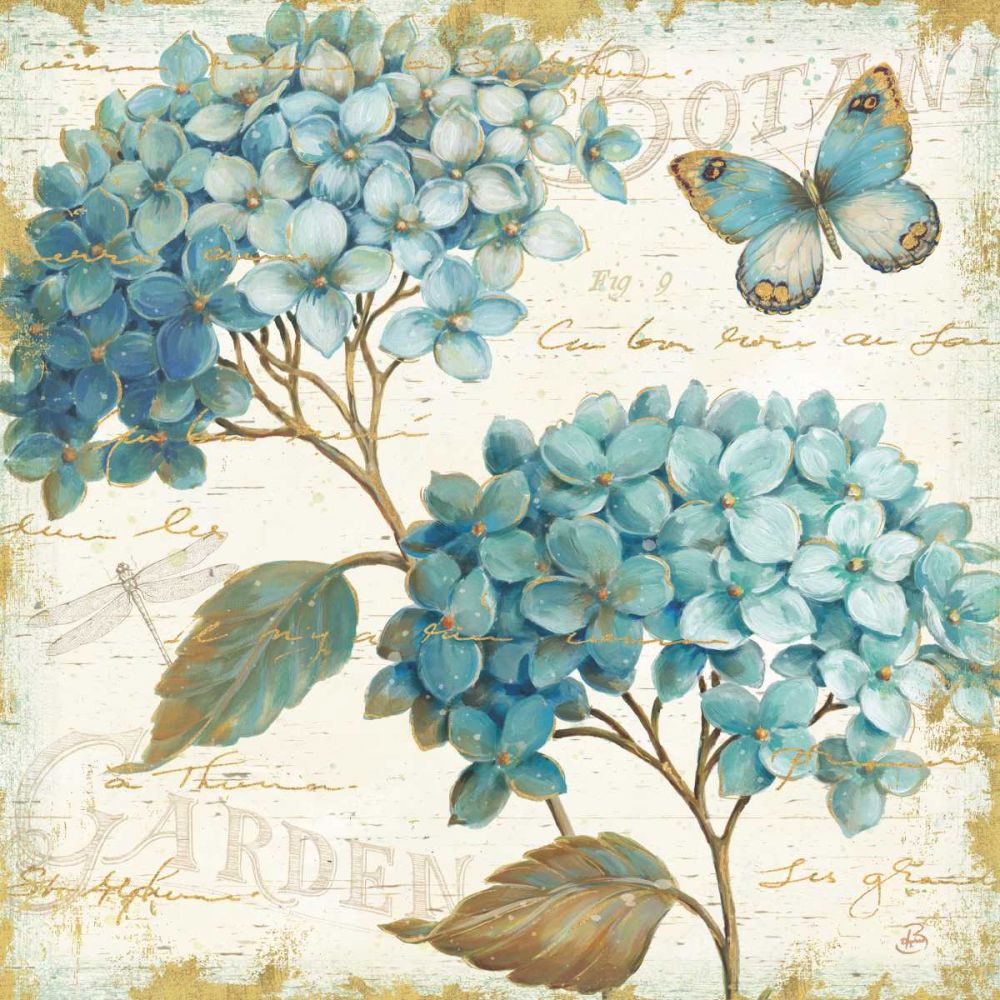 Blue Garden V art print by Daphne Brissonnet for $57.95 CAD