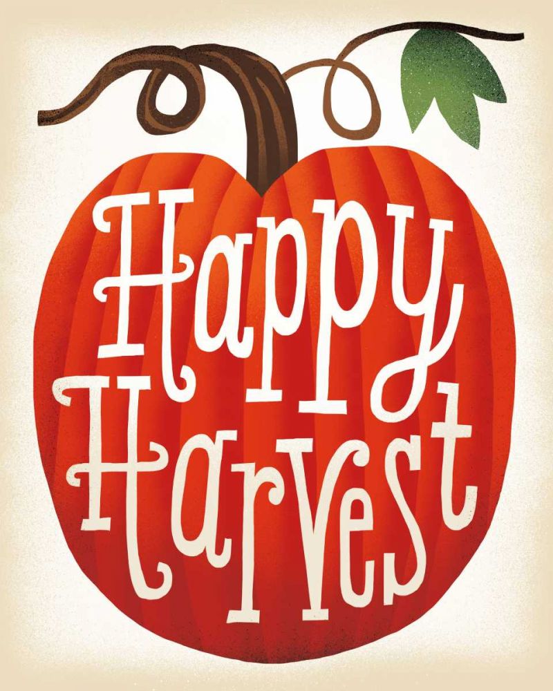 Harvest Time Happy Harvest Pumpkins art print by Michael Mullan for $57.95 CAD