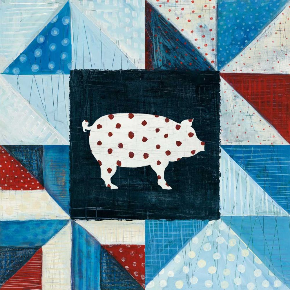Modern Americana Farm Quilt V art print by Melissa Averinos for $57.95 CAD