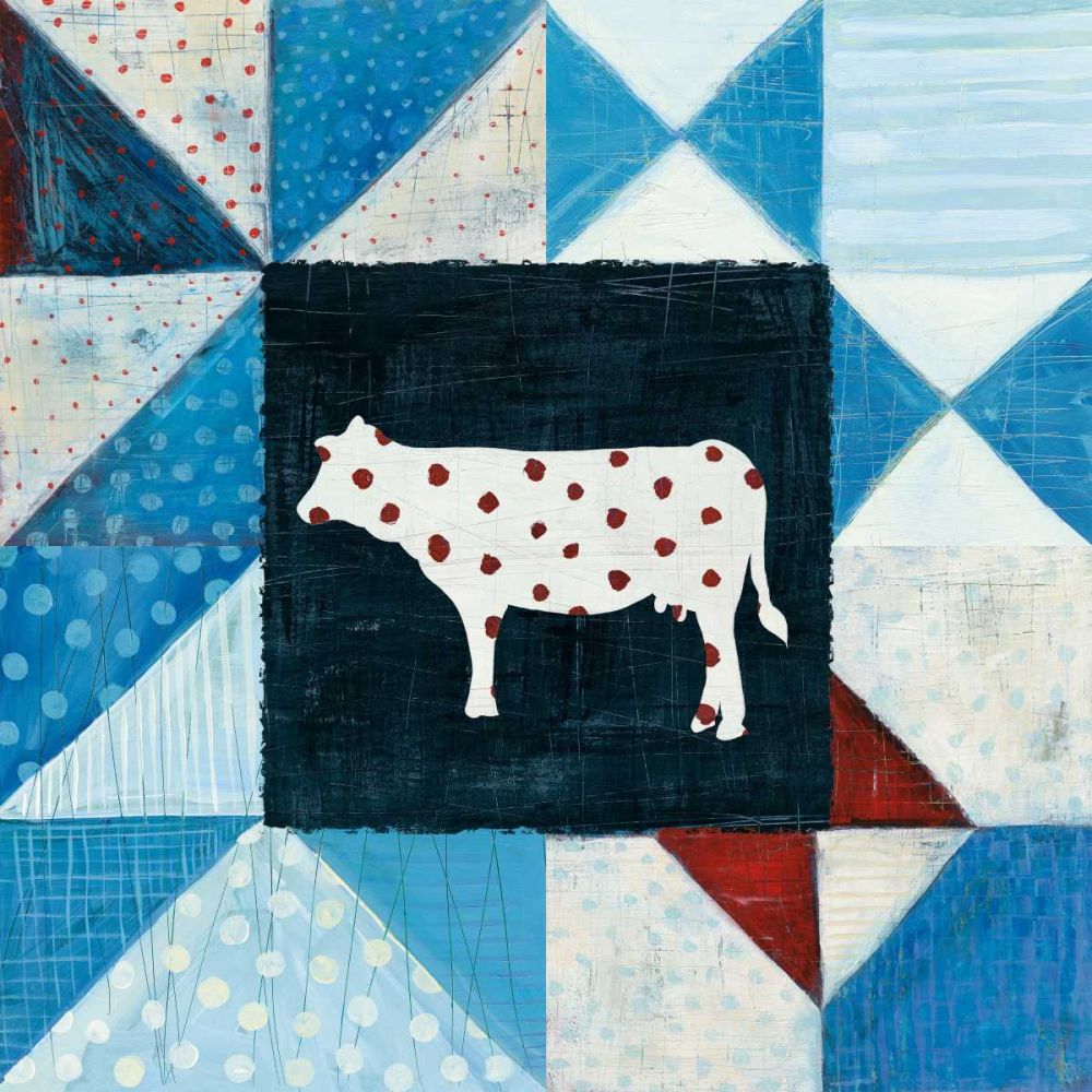 Modern Americana Farm Quilt VIII art print by Melissa Averinos for $57.95 CAD