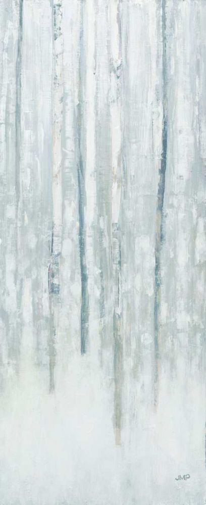 Birches in Winter Blue Gray Panel II art print by Julia Purinton for $57.95 CAD