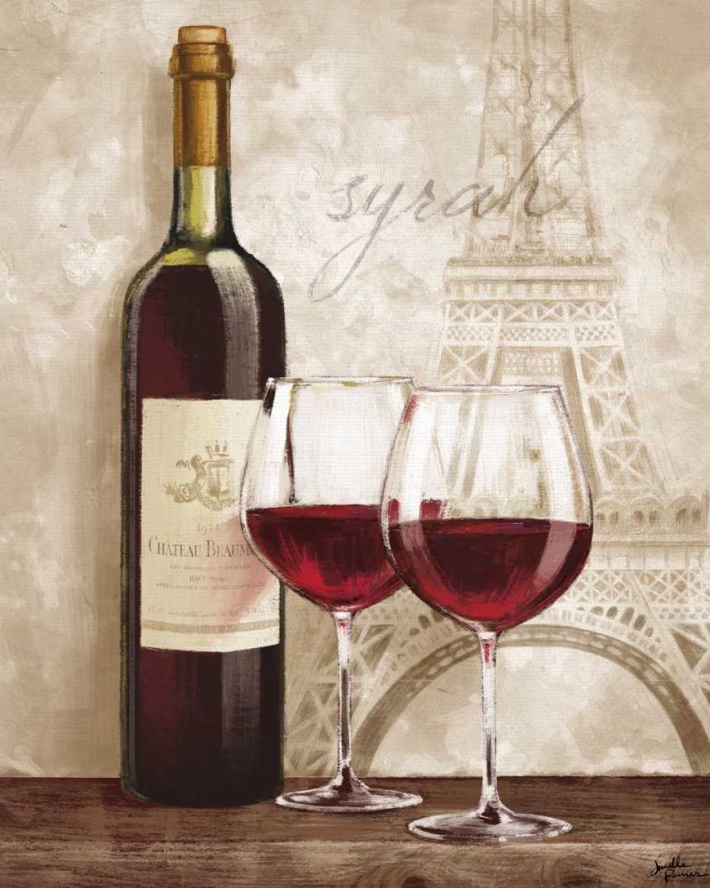 Wine in Paris IV art print by Janelle Penner for $57.95 CAD