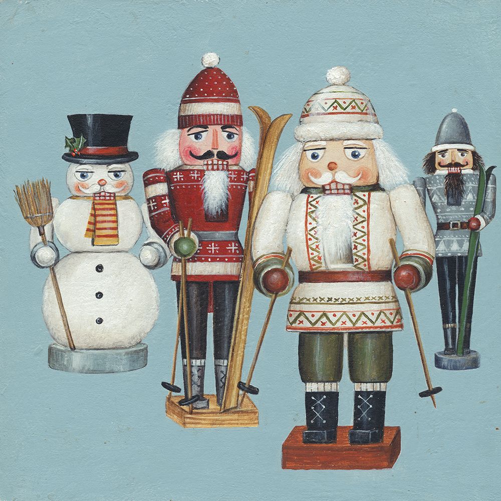 Skier Nutcrackers art print by David Carter Brown for $57.95 CAD
