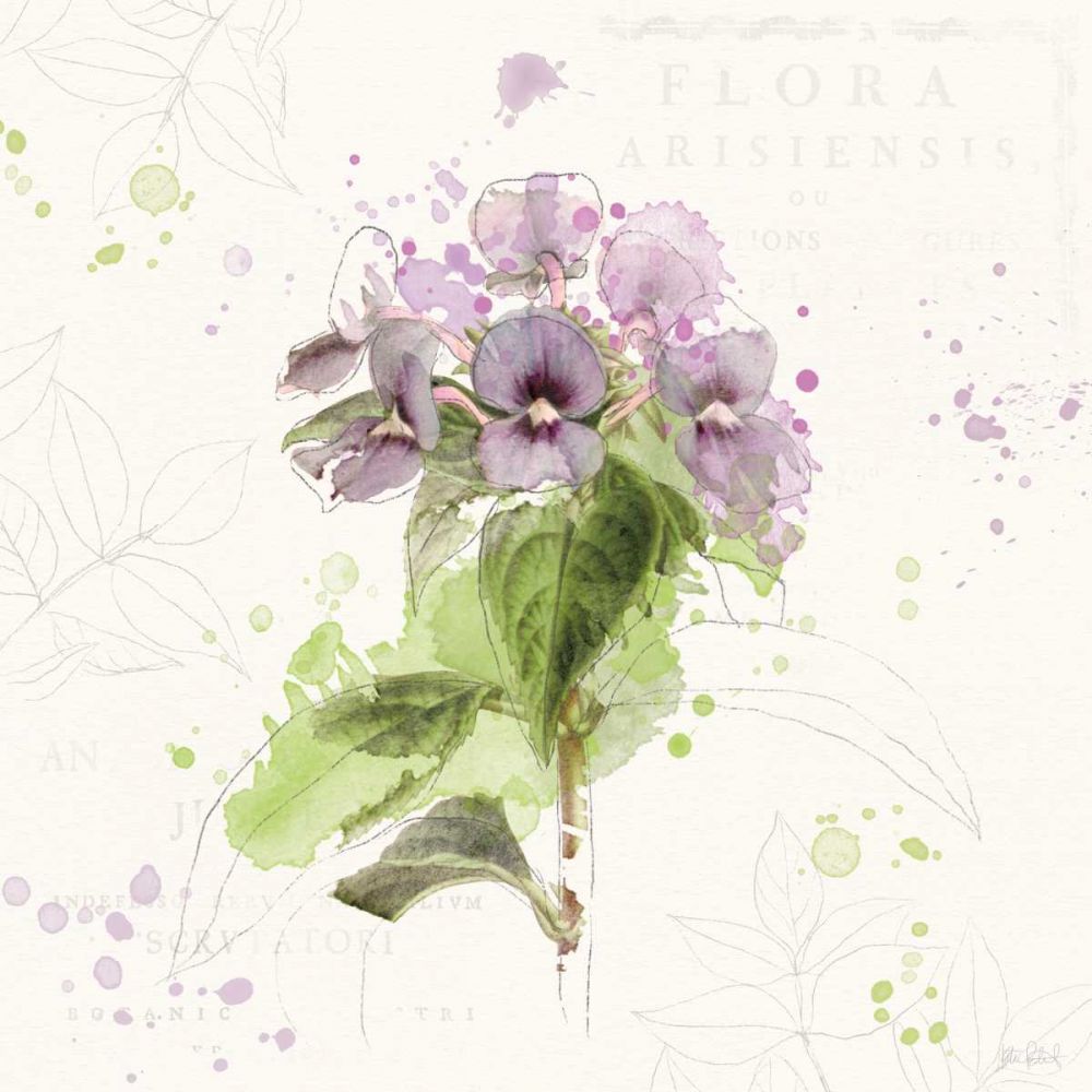 Floral Splash III art print by Katie Pertiet for $57.95 CAD