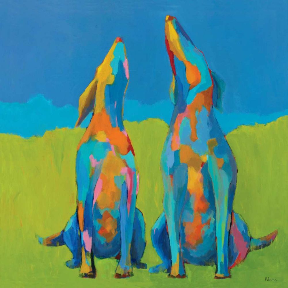 Howling Hounds art print by Phyllis Adams for $57.95 CAD