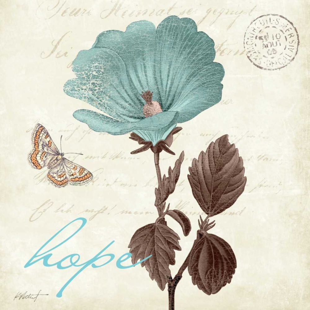 Touch of Blue III - Hope art print by Katie Pertiet for $57.95 CAD