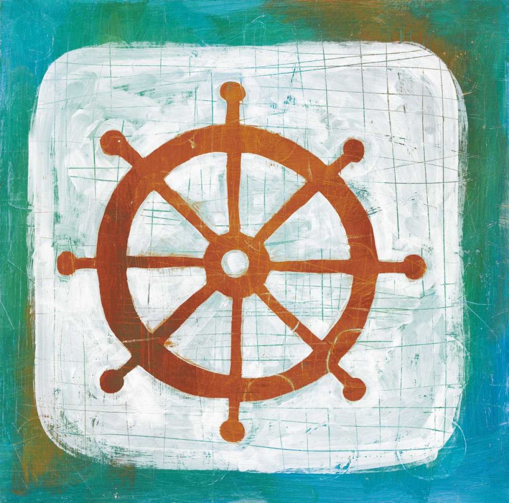 Ahoy IV Red Blue art print by Melissa Averinos for $57.95 CAD