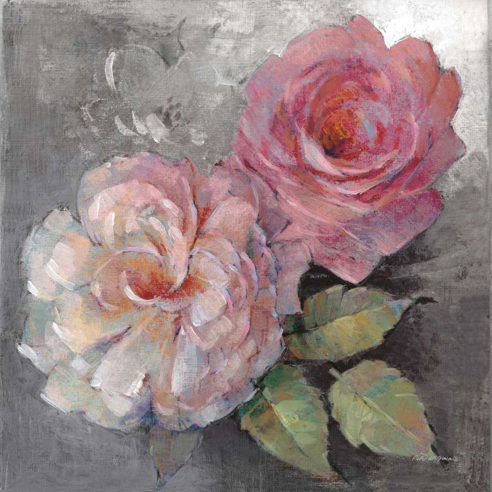 Roses on Gray I Crop art print by Peter McGowan for $57.95 CAD