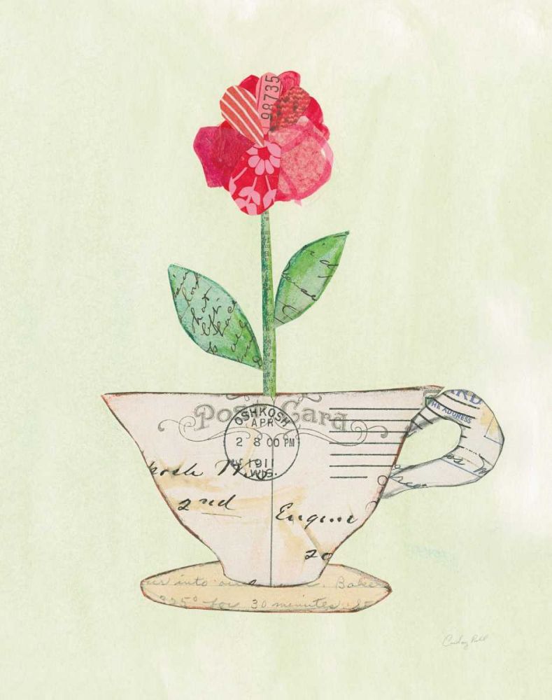 Teacup Floral I art print by Courtney Prahl for $57.95 CAD