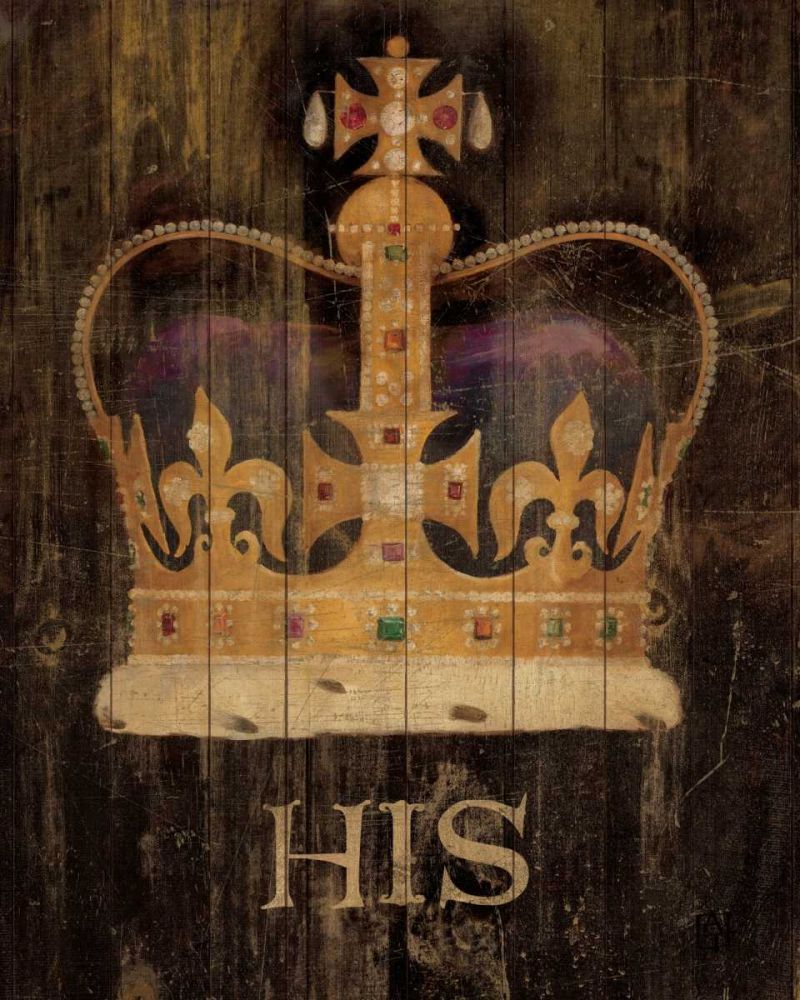 His Majestys Crown with word art print by Avery Tillmon for $57.95 CAD