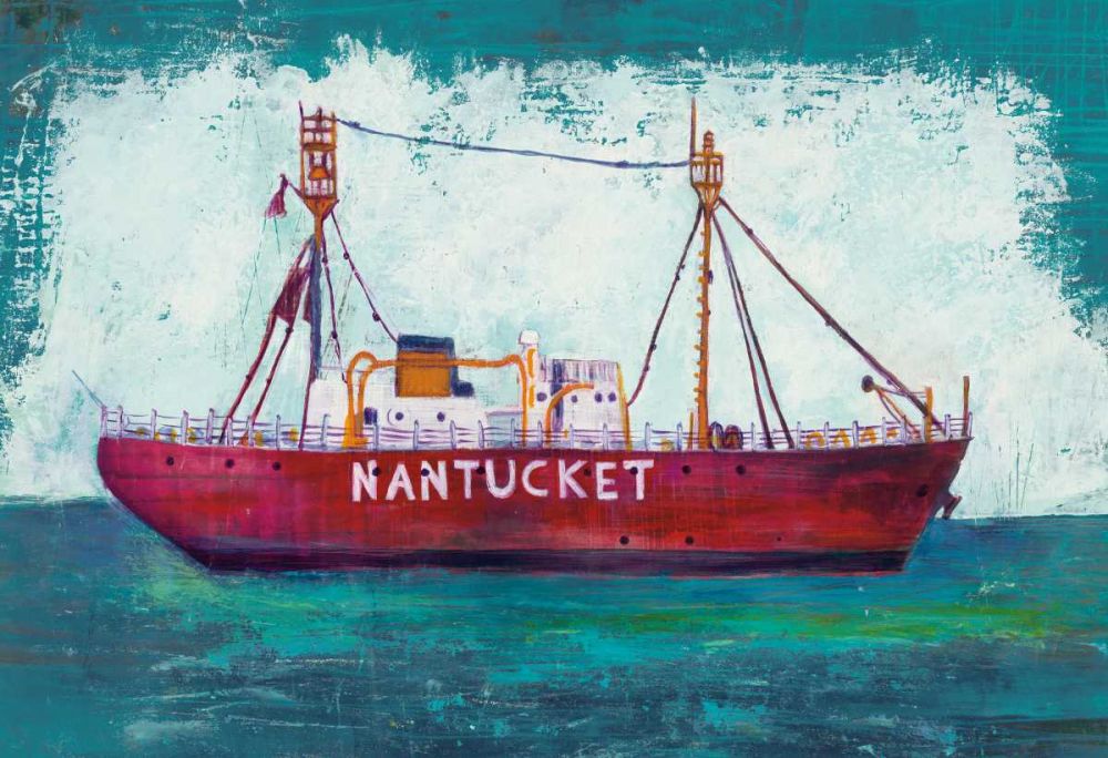 Nantucket Lightship Blue Green art print by Melissa Averinos for $57.95 CAD