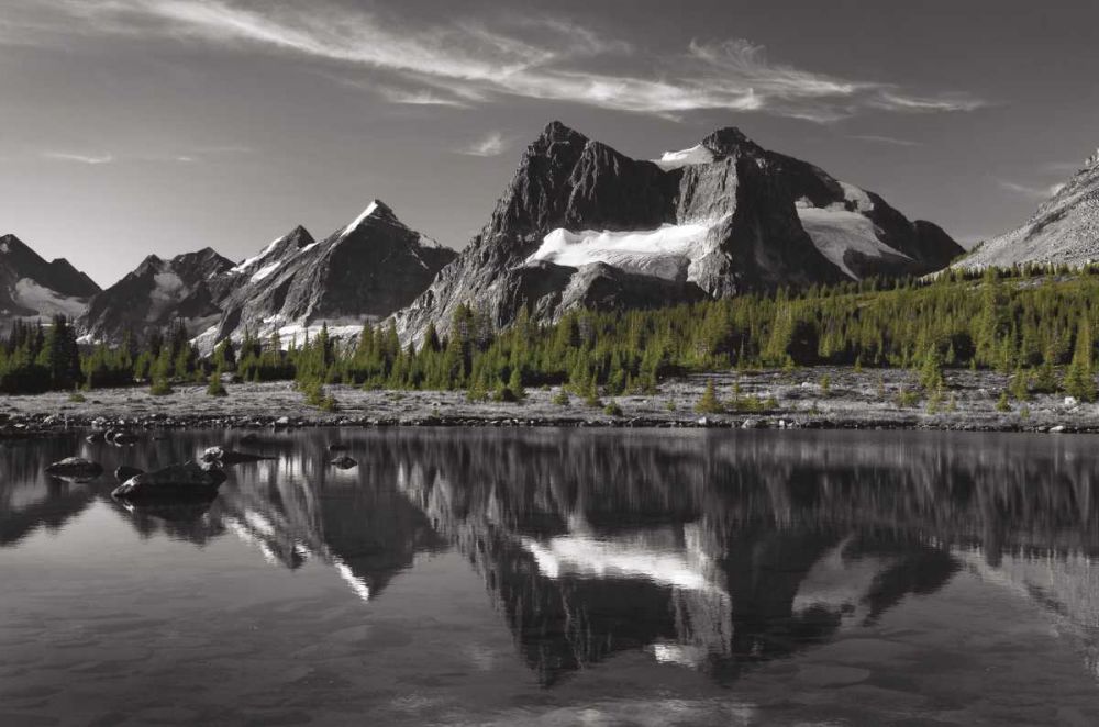 Amethyst Lake Reflection BW with Color art print by Lisa Audit for $57.95 CAD