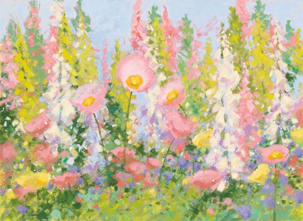 Garden Pastels I Blue Sky art print by Shirley Novak for $57.95 CAD