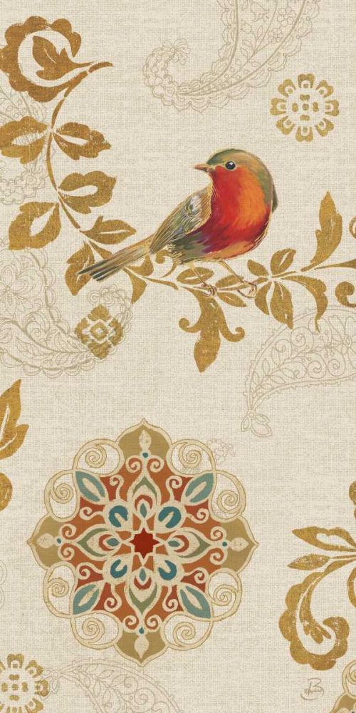Bird Rainbow Red Panel art print by Daphne Brissonnet for $57.95 CAD