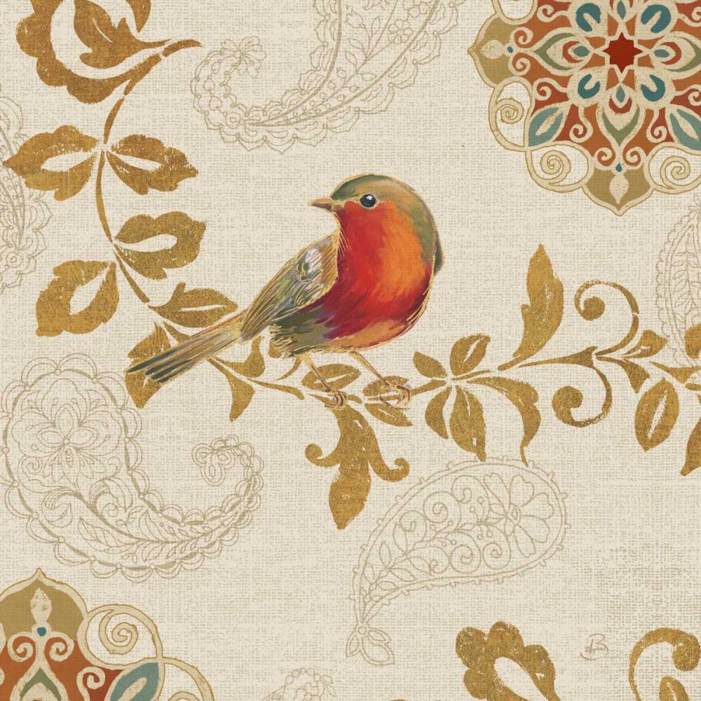 Bird Rainbow Red art print by Daphne Brissonnet for $57.95 CAD