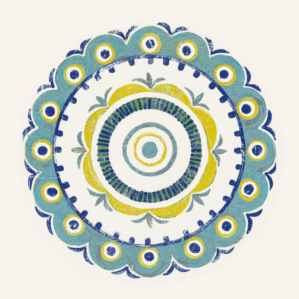 Lakai Circle II Blue and Yellow art print by Kathrine Lovell for $57.95 CAD