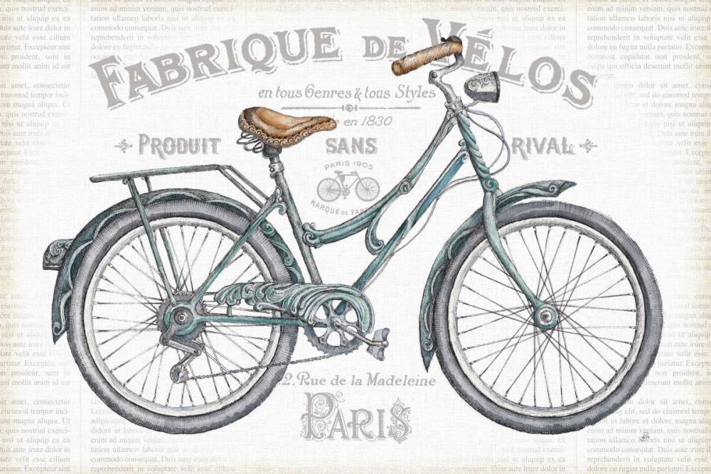 Bicycles I art print by Daphne Brissonnet for $57.95 CAD