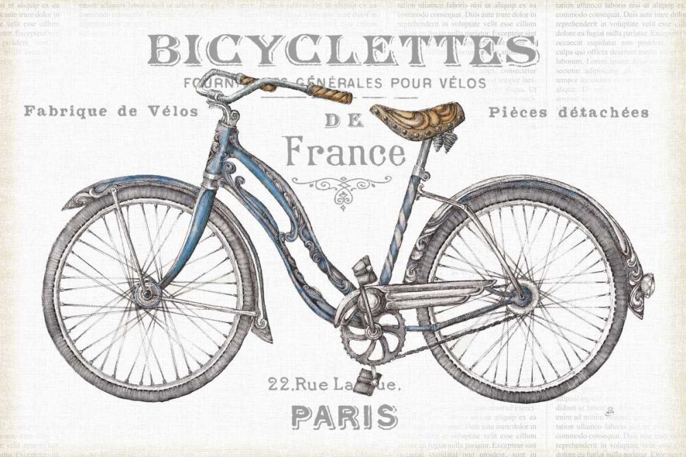 Bicycles II art print by Daphne Brissonnet for $57.95 CAD