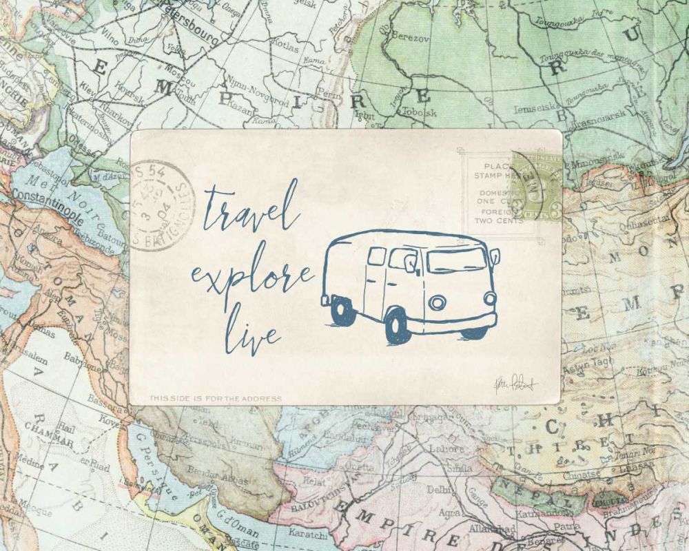 Travel Posts II art print by Katie Pertiet for $57.95 CAD