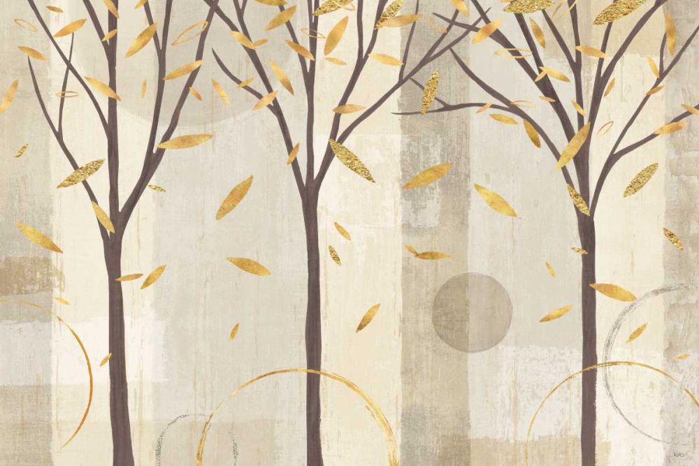 Watercolor Forest Gold II art print by Veronique Charron for $57.95 CAD