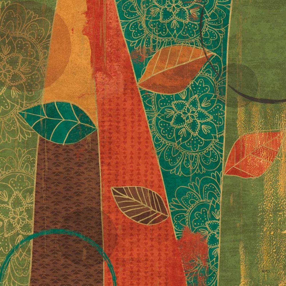 Bohemian Leaves II art print by Veronique Charron for $57.95 CAD