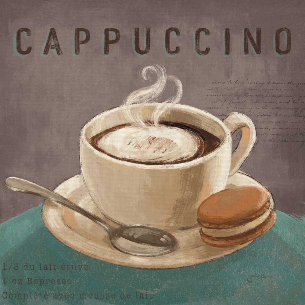 Coffee and Co I Teal and Gray art print by Janelle Penner for $57.95 CAD