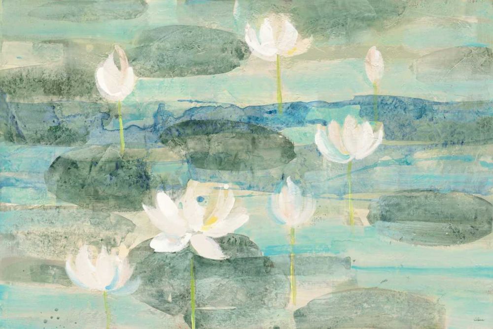 Water Lilies Bright art print by Albena Hristova for $57.95 CAD