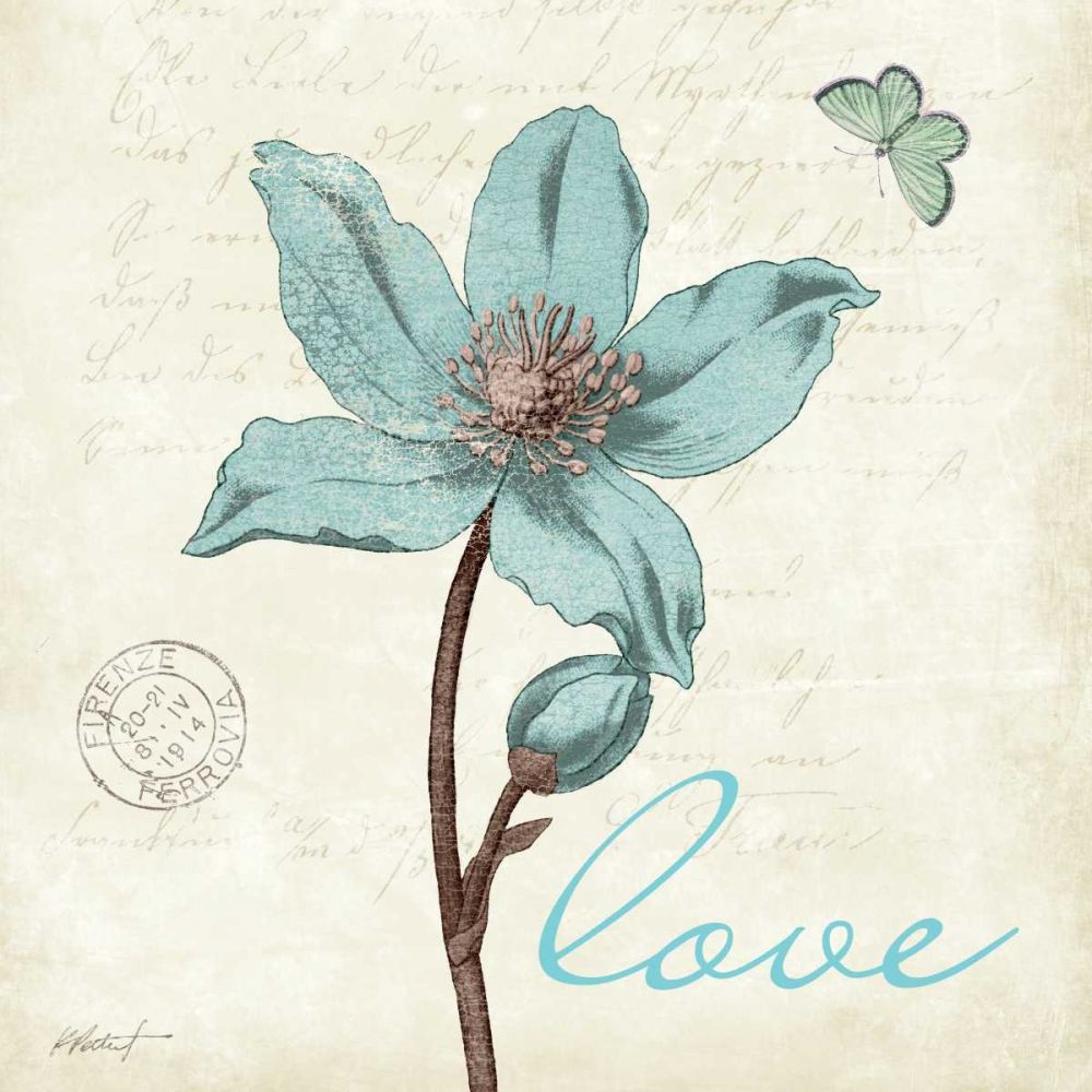 Touch of Blue IV - Love art print by Katie Pertiet for $57.95 CAD