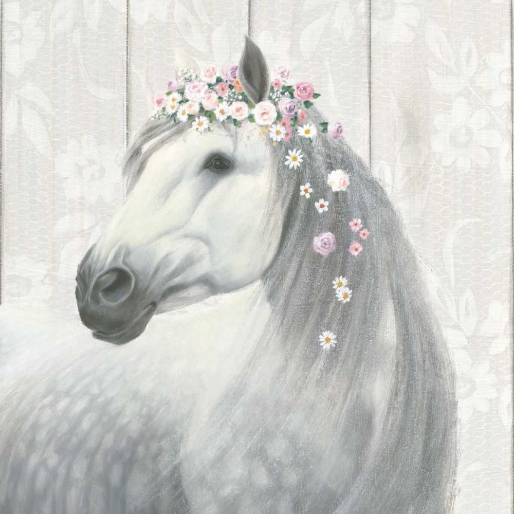 Spirit Stallion II on wood Square art print by James Wiens for $57.95 CAD