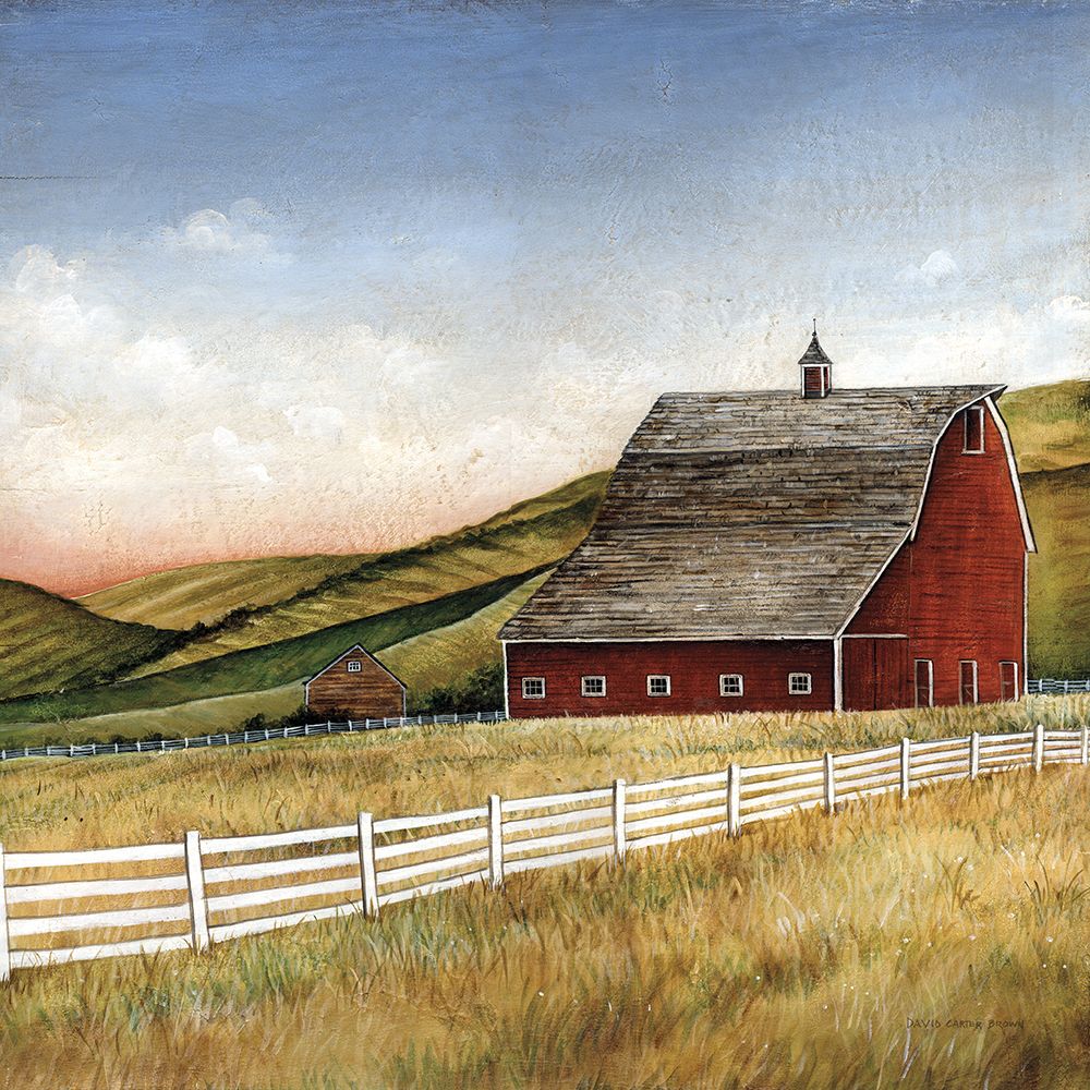 Old Red Barn art print by David Carter Brown for $57.95 CAD