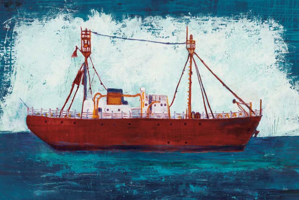 Nantucket Lightship Navy no Words art print by Melissa Averinos for $57.95 CAD