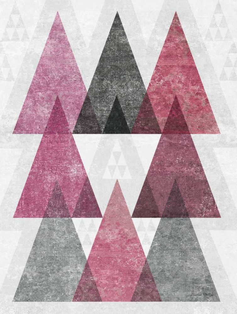 Mod Triangles IV Soft Pink art print by Michael Mullan for $57.95 CAD