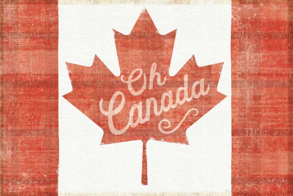 Oh Canada Flag art print by Sue Schlabach for $57.95 CAD