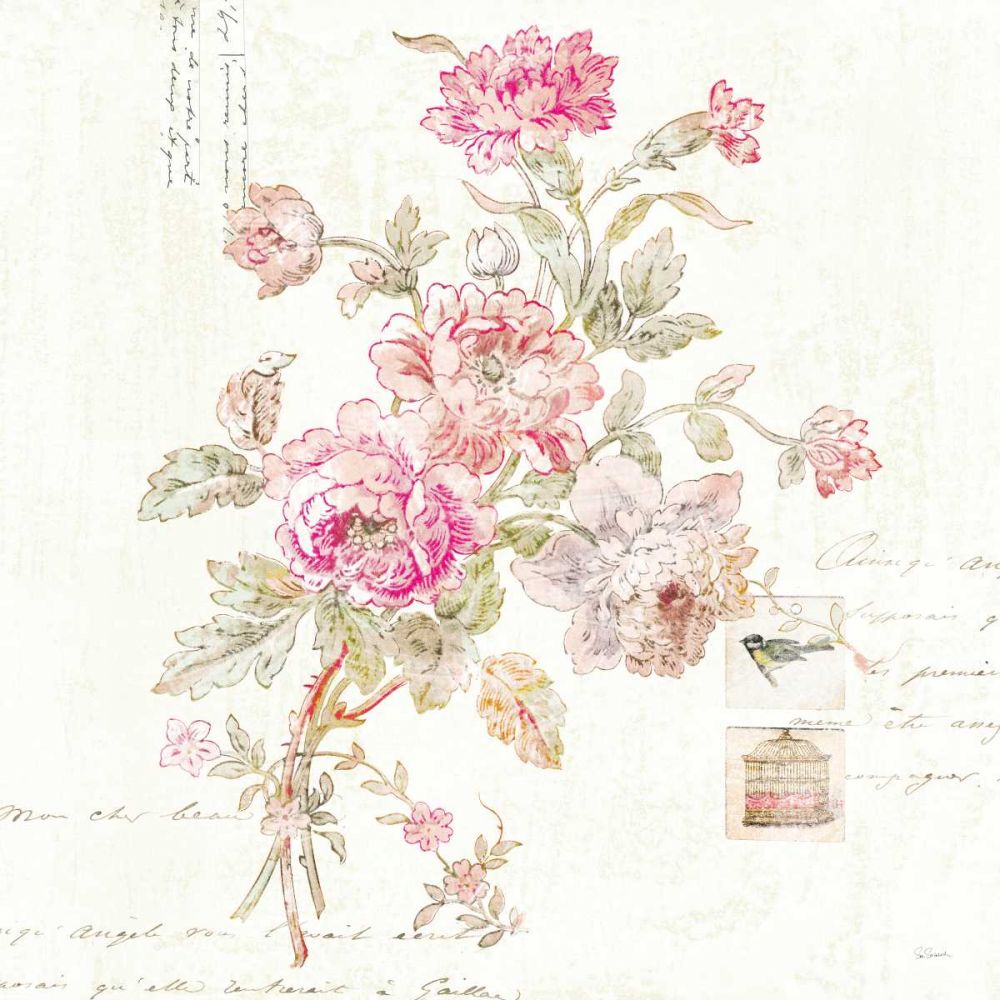 Cottage Roses II art print by Sue Schlabach for $57.95 CAD