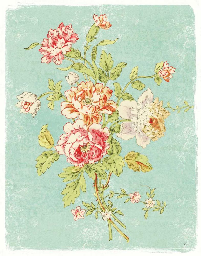 Cottage Roses VIII Bright art print by Sue Schlabach for $57.95 CAD