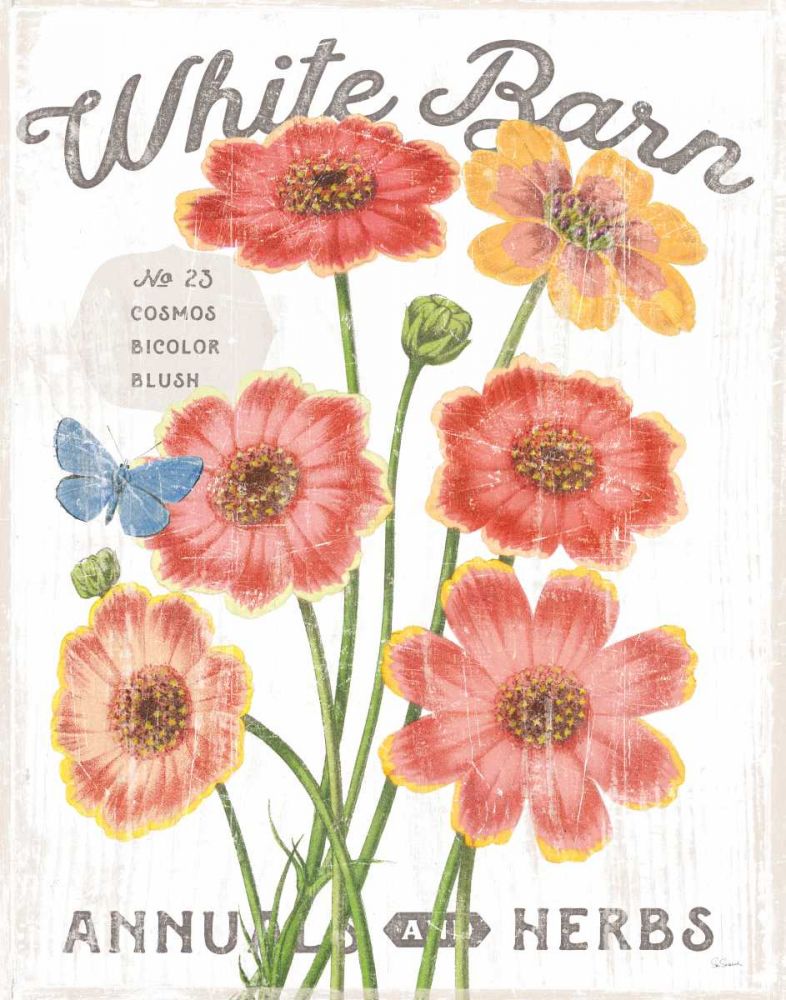 White Barn Flowers III art print by Sue Schlabach for $57.95 CAD