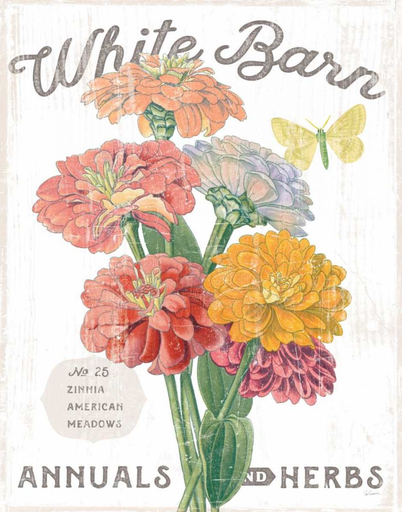 White Barn Flowers V art print by Sue Schlabach for $57.95 CAD